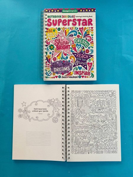 DesignOriginals NOTEBOOK DOODLES Coloring & Activity Book SuPerSTaR