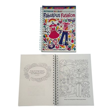 DesignOriginals NOTEBOOK DOODLES Coloring & Activity Book Fabulous Fashion