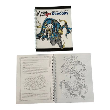 Drawing and Coloring Book - manga to the max dragons